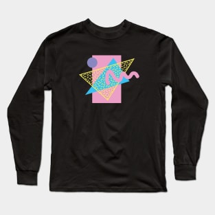 Memphis Pattern 62 / 80s Retro Long Sleeve T-Shirt